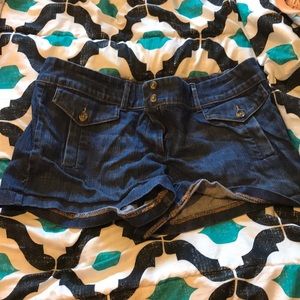 Only been worn once Denim Jean shorts